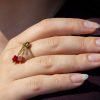 bague-ajustable-acier-inoxydable-rouge